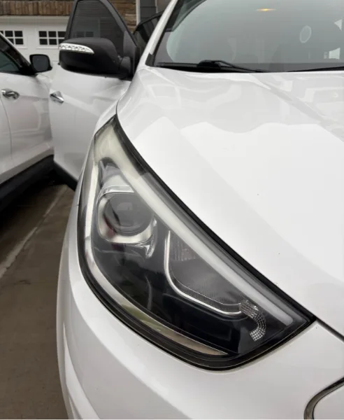 Headlight restoration in Largo, after restoration